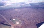 Luftaufnahme aus 1990, Bereich Sportplatz
